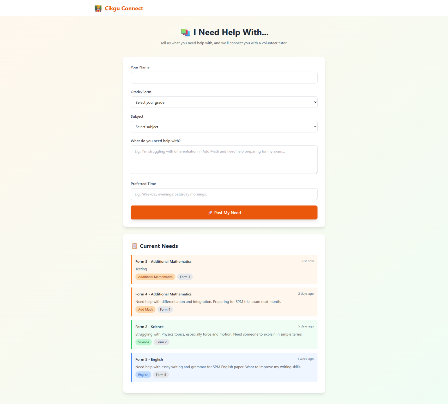 Cikgu Connect - Free Tutoring Platform - Gallery 3