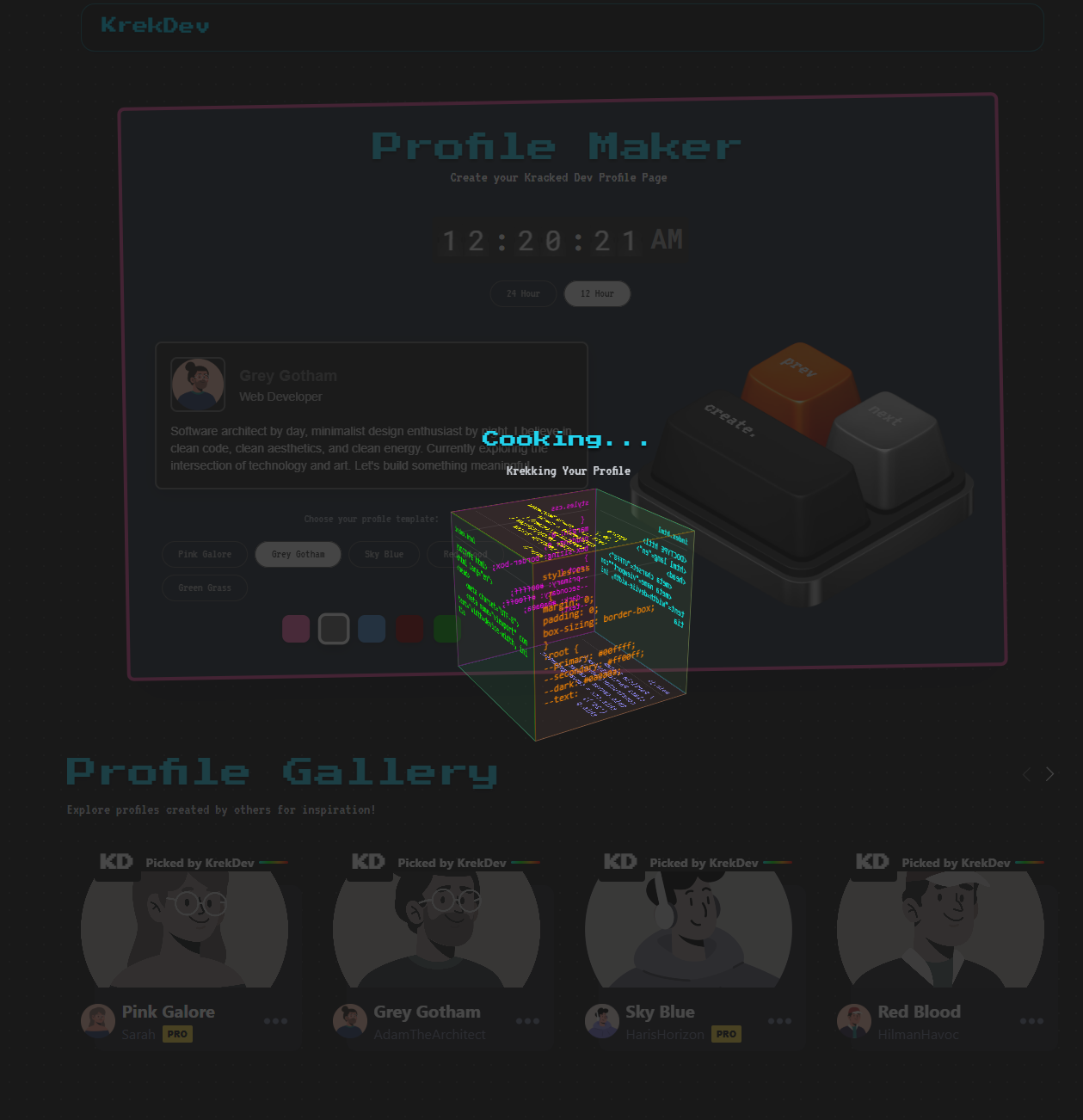 Kracked User Profile Maker - Gallery 1