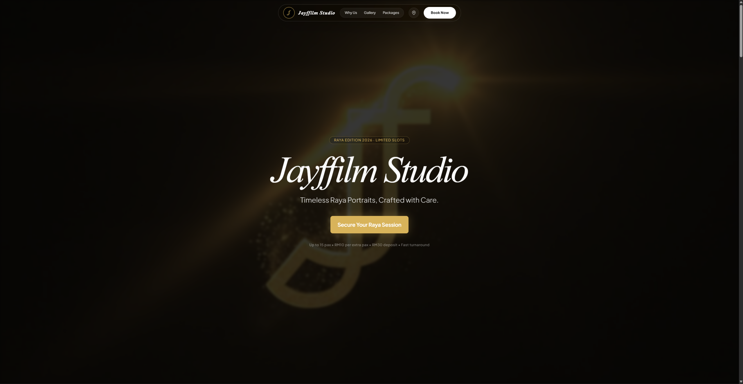 Jayffilm Studio Raya Booking