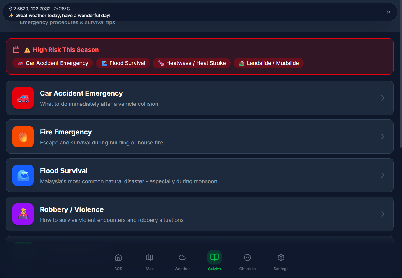 MY-SOS: Malaysian Emergency Survival Platform - Gallery 2