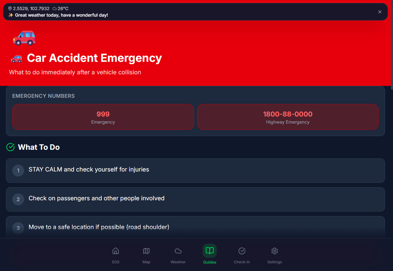 MY-SOS: Malaysian Emergency Survival Platform - Gallery 1
